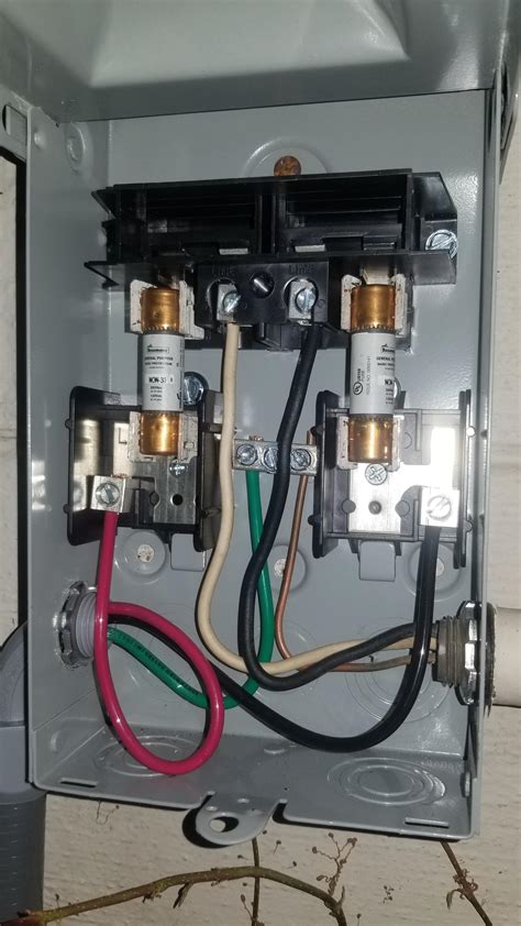 ac unit disconnect box installation